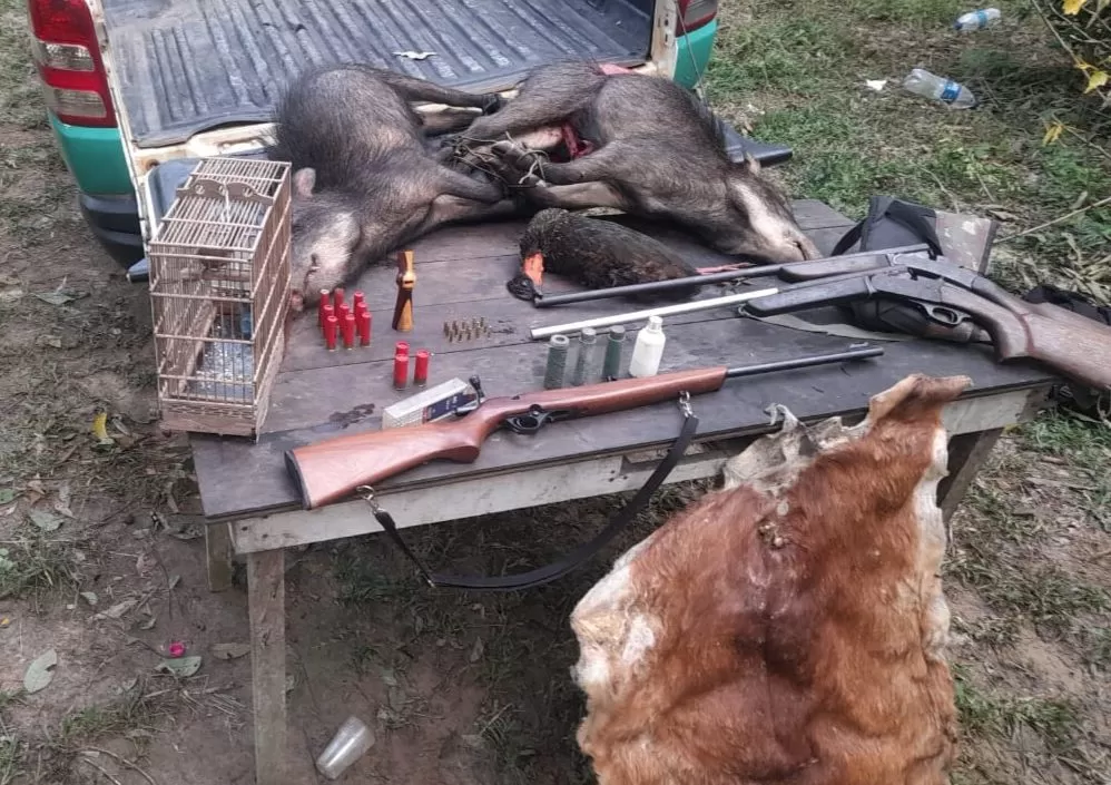 Patrulha Ambiental Prende Três Pessoas por Crimes Ambientais e Porte Ilegal de Arma de Fogo 