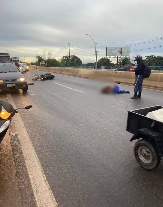 Motociclista Fica em Estado Grave após Colisão na Ponte sobre o Rio Machado em Ji-Paraná