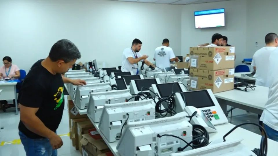 Urnas eletrônicas de Ji-Paraná passam por inseminação, lacre e auditoria para eleições municipais de 2024