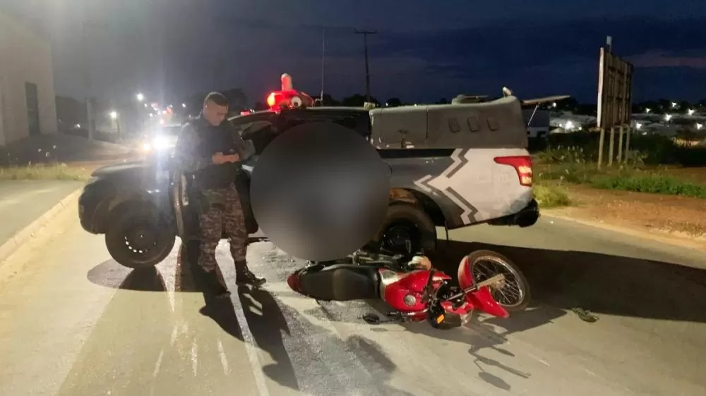 Motociclista é Preso em Ji-Paraná Após Fugir da Polícia e ser Flagrado com Drogas