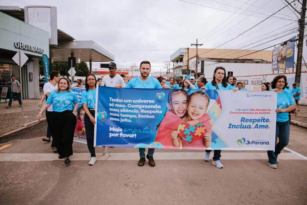 Prefeitura de Ji-Paraná Inicia Semana de Conscientização do Autismo com Caminhada Pela Inclusão
