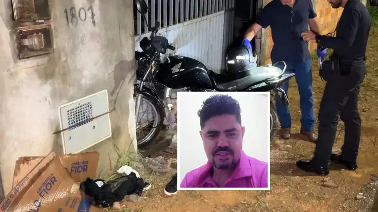 Motociclista morre após acidente trágico em Ji-Paraná: Fio elétrico provoca colisão fatal em portão de residência