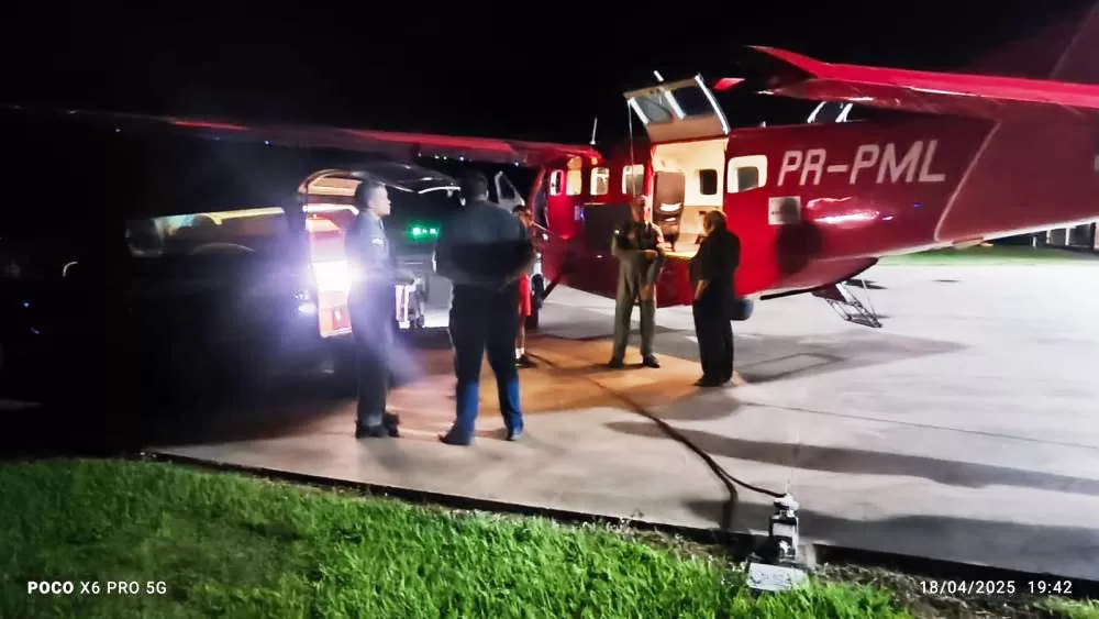 Avião dos Bombeiros Transporta Corpos de Médica e Motorista Mortos em Acidente na BR-364 