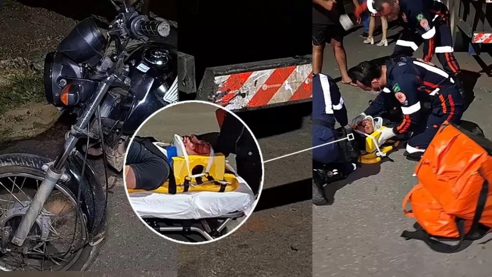 Motociclista se Acidenta em Ji-Paraná após Colidir com Caminhão Estacionado na T-20 em Ji-Paraná