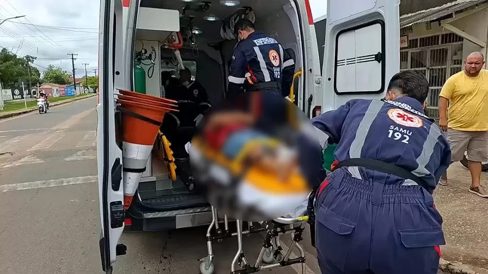 Acidente de Motociclista em Ji-Paraná: Condições das Vias Levam a Queda e Mobilizam SAMU