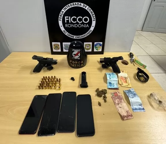 FICCO/RO Detém Membros de Facção Planejando Ataque a Grupo Rival e Apreende Armas de Fogo