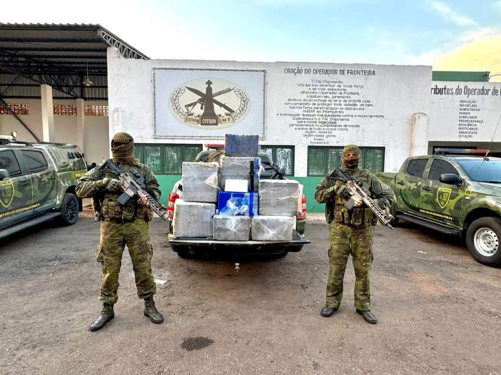 Gefron apreende 236 kg de cocaína em área indígena próxima a Vilhena