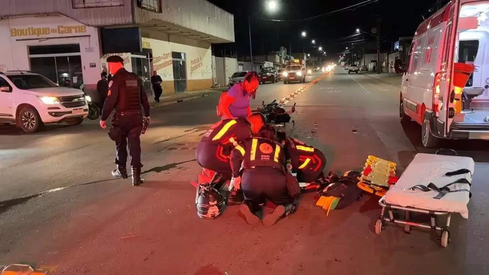 Grave Acidente em Ji-Paraná: Motociclista Sofre Fratura Após Colisão na Avenida Maringá 