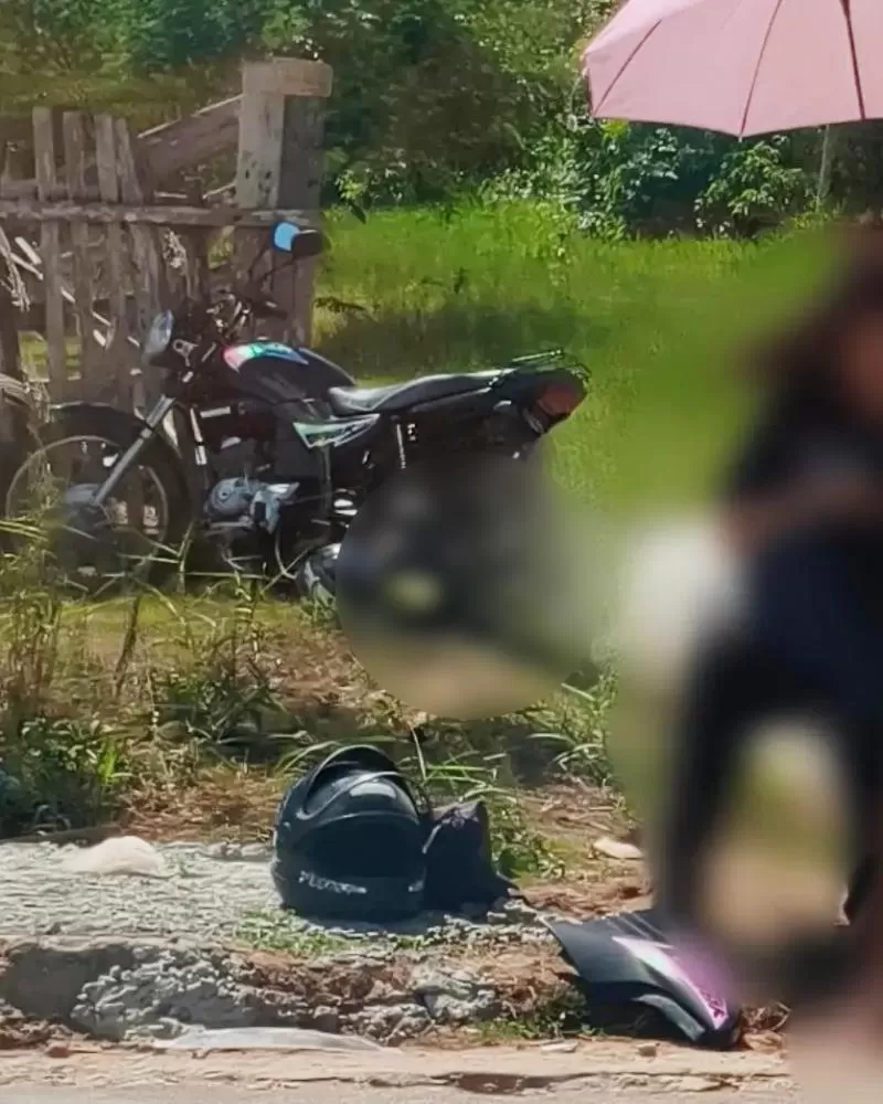 Acidente grave na Linha 94, próximo ao bairro Jardim Capelasso, mobiliza o SAMU, vitima sem lembrar o que aconteceu