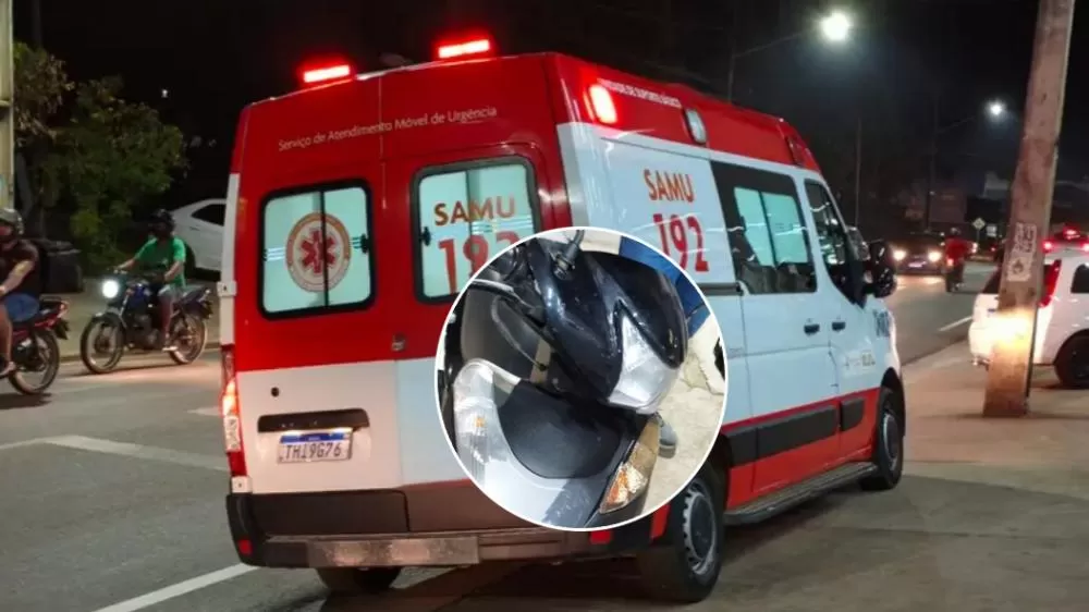 Grave acidente em Ji-Paraná: motociclista invade preferencial, atinge mulher e foge sem prestar socorro no cruzamento da T-14 com a Rua Sena Madureira