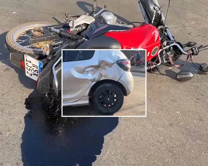 Acidente Grave em Ji-Paraná: Motociclista Sofre Fratura e Perde Dentes Após Colisão na Avenida Brasil na K-5 no Segundo Distrito