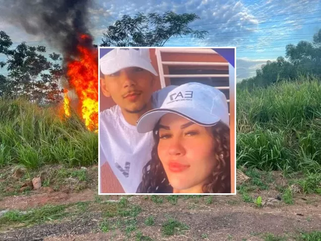 Vídeo: Casal Morre em Colisão Violenta com Fiat Strada Entre Ji-Paraná e Presidente Médici — Moto Pegou Fogo Após Impacto