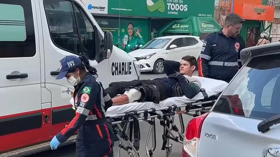 Acidente em Ji-Paraná: Motociclista acaba gravemente Ferido Após Colisão Violenta no Cruzamento da T-8 com Maringá