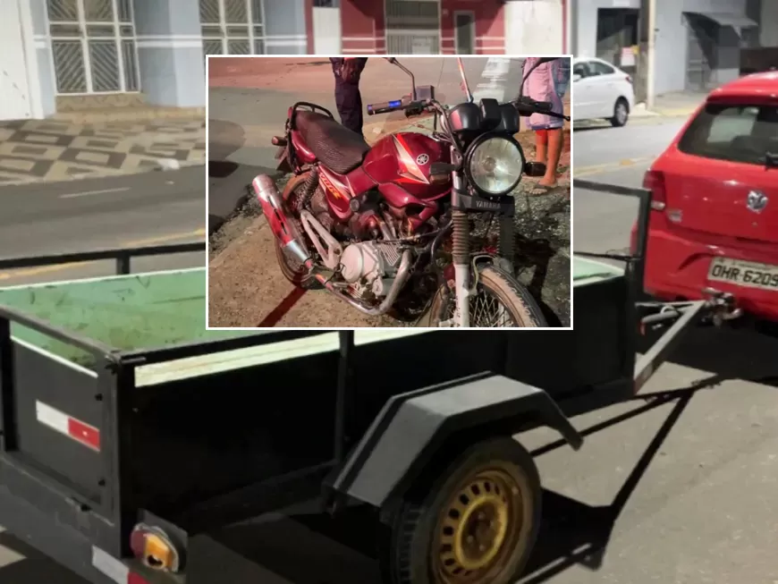 Vídeo mostra o exato momento de acidente entre moto e carro na Av. Maringá com a T-12em Ji-Paraná