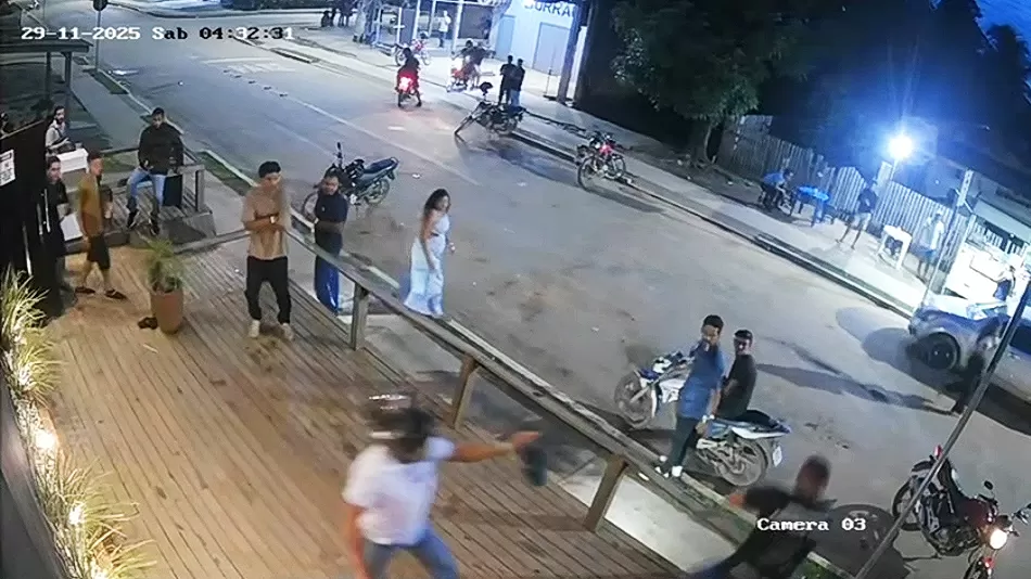 Vídeo mostra segurança sendo morto a facadas dentro da casa de festas Goods Hokah — Suspeito está foragido