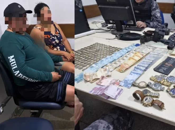 Casal é preso por tráfico e receptação em bar de Ji-Paraná durante operação policial
