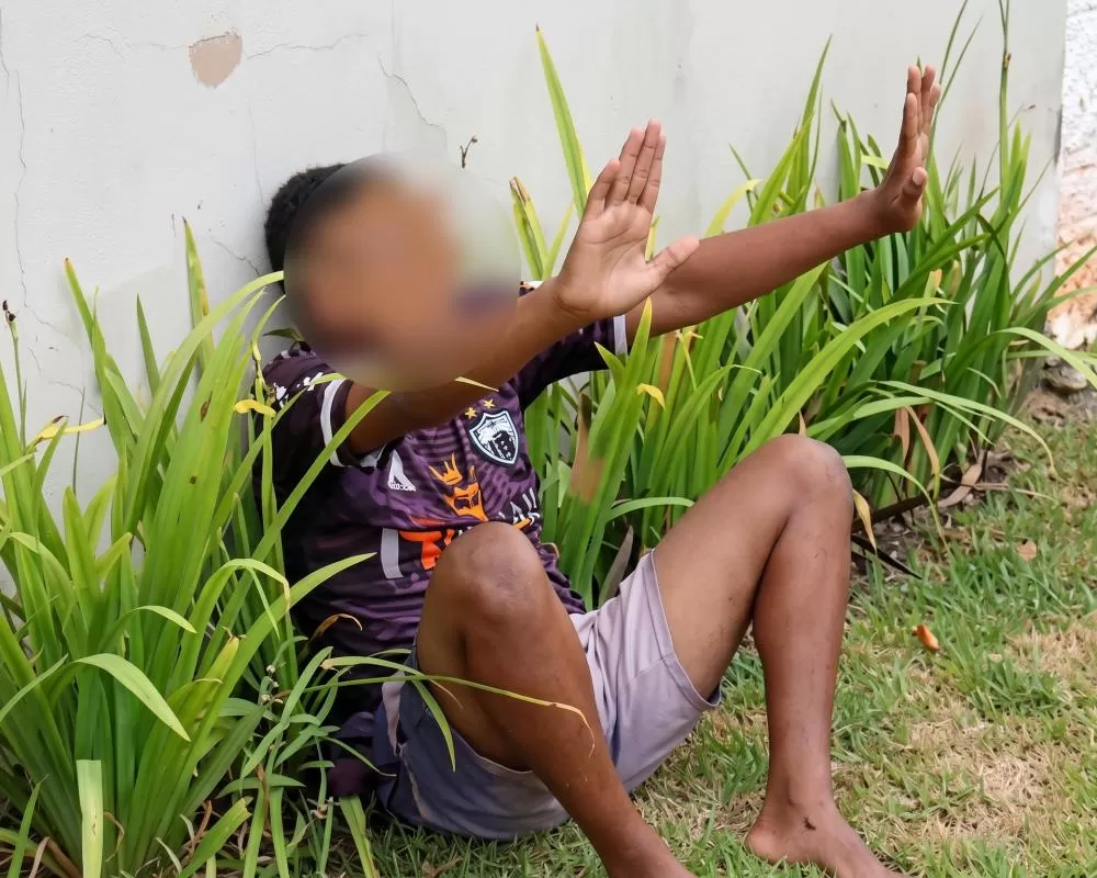 Após furtar comércios na cidade e ser capturado na Av. das Nações homem implora por “misericórdia” para não ser agredido