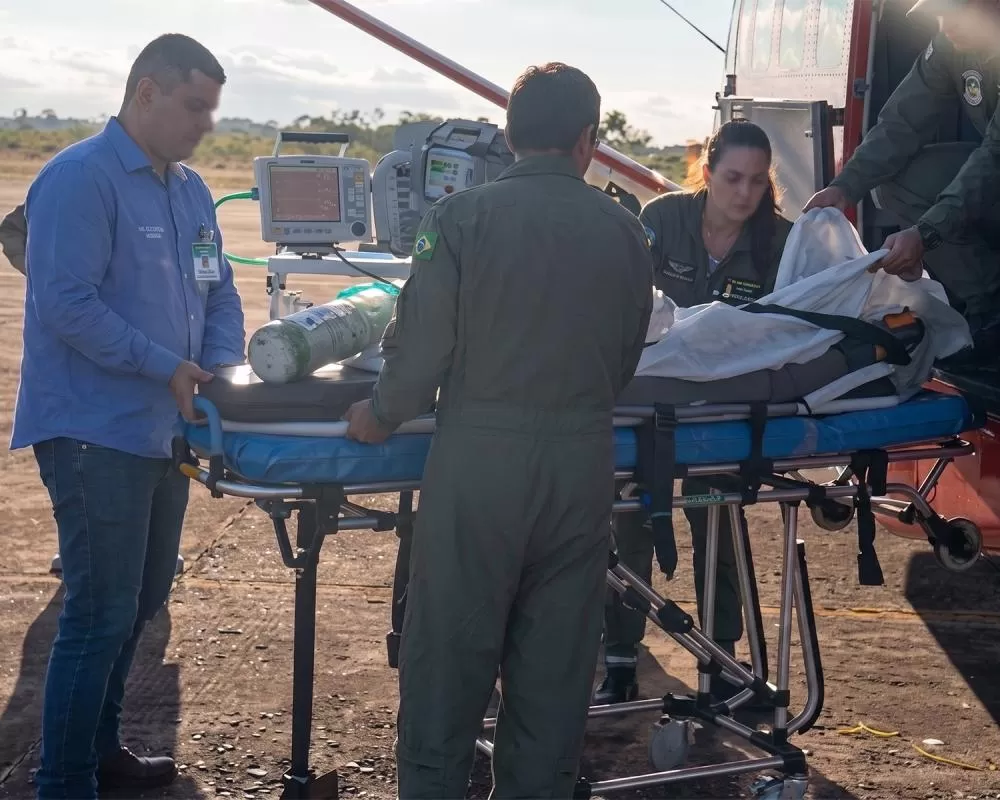 Criança de 3 anos sofre parada cardiorrespiratória após engasgar com ovo de codorna e acaba transferida de helicóptero para Porto Velho