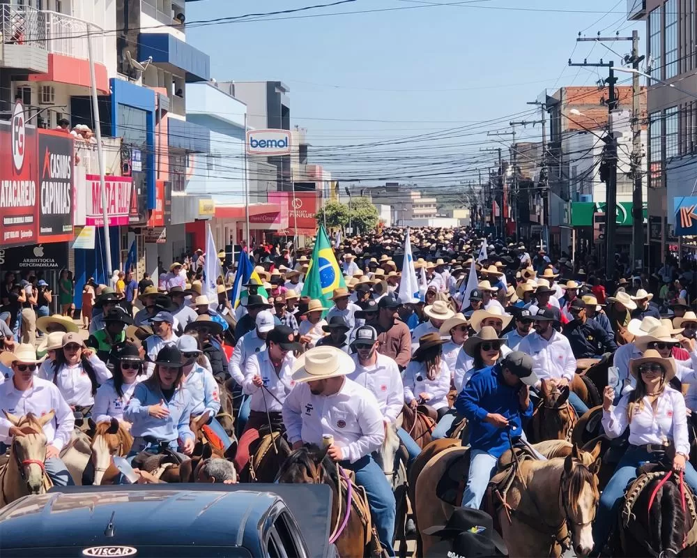 Cavalgada da Expojipa 45 anos acontece em Ji-Paraná no sábado com mais de 2 mil participantes e esquema especial de segurança