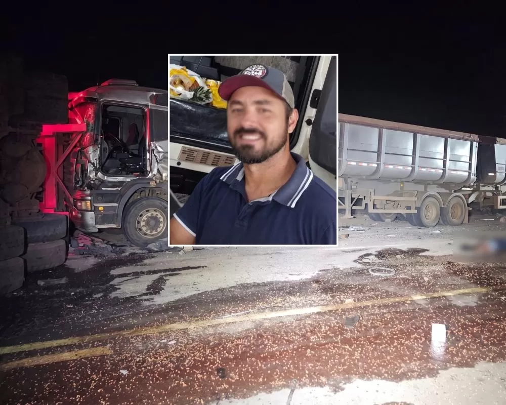 Motorista de Ji-Paraná morre em grave acidente entre caminhões na MT-320 em Mato Grosso