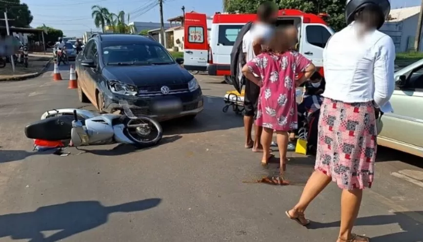 Acidente Grave em Ji-Paraná no Cruzamento da Avenida Curitiba com a T-23 