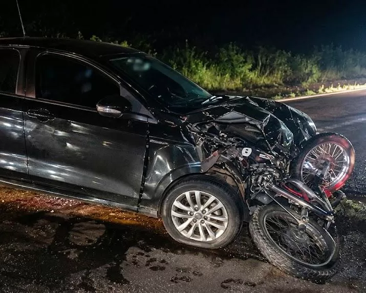 Grave acidente na BR-364 entre Ouro Preto do Oeste e Ji-Paraná deixou motociclista gravemente ferido na BR-364