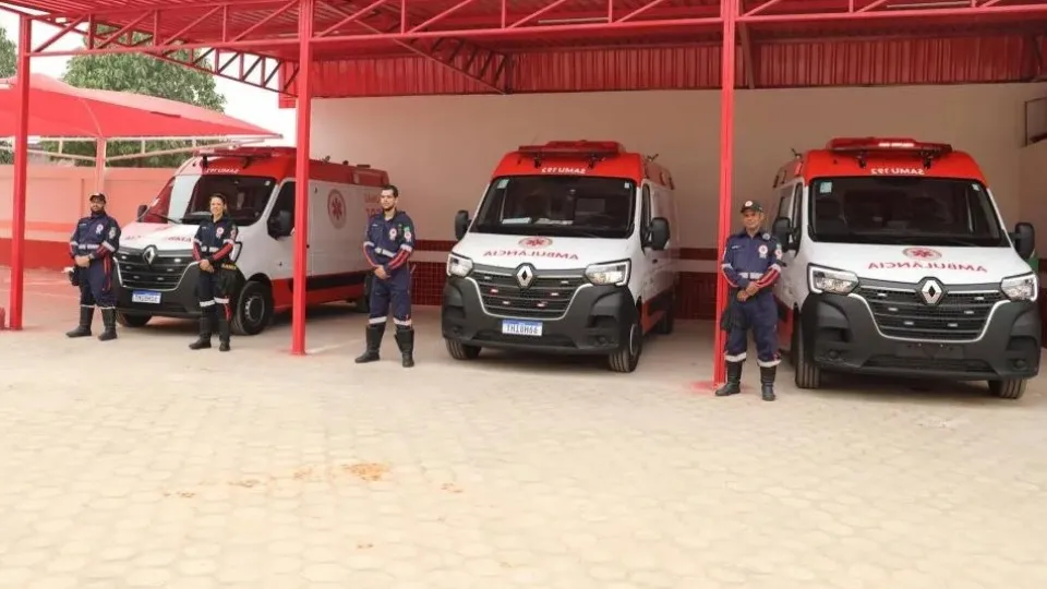 Unidade do SAMU de Ji-Paraná recebe três novas ambulâncias
