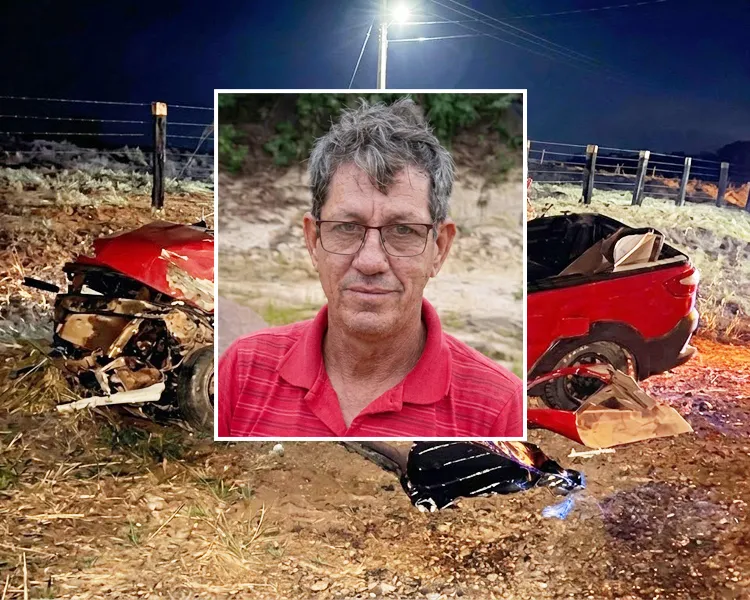 Colisão violenta com carreta carregada de madeira na Linha 128 em Ji-Paraná resulta na morte de Gilberto Teixeira de 56 anos
