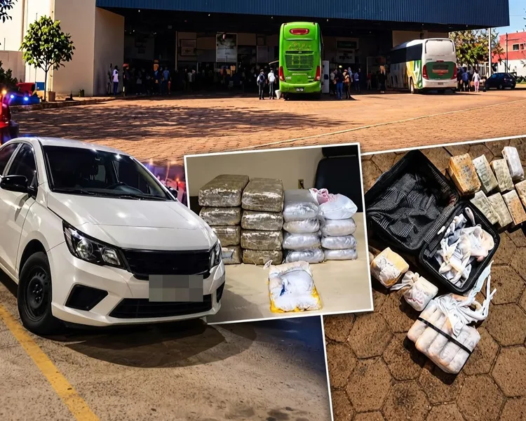 Polícia Militar intercepta mala com mais de 17 kg de drogas em carga de entorpecentes que saíram de Ji-Paraná 