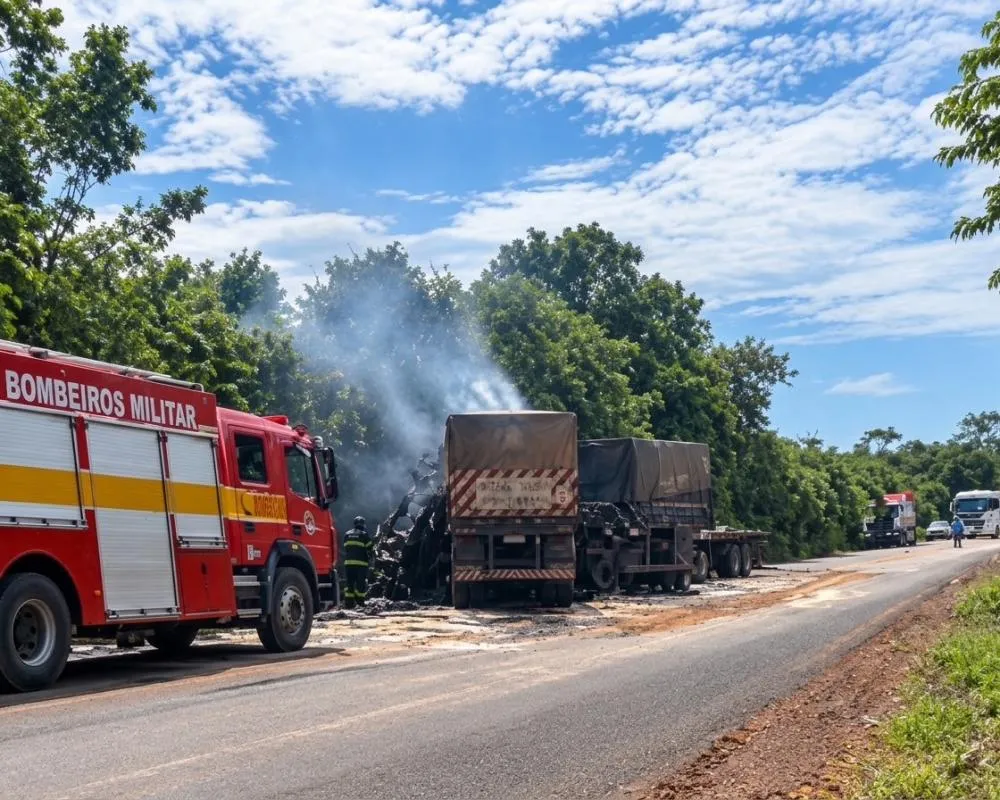 Jovem de 19 anos é preso suspeito de causar acidente fatal que carbonizou motorista de Ji-Paraná na BR-364