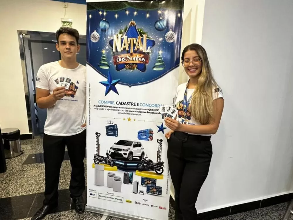 Sorteio da Campanha Natal dos Sonhos em Ji-Paraná neste sábado com cartões-presente de R$ 500,00