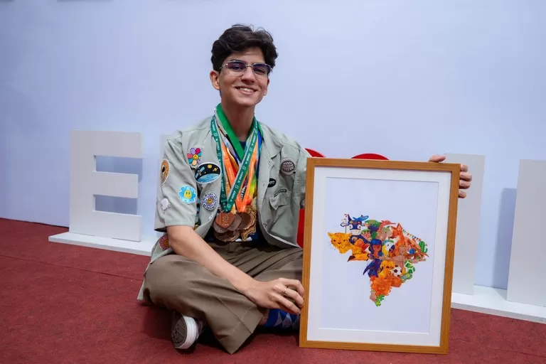 Aluno de Ji-Paraná Vence Concurso Nacional de Desenho na 21ª Semana Nacional de Ciência e Tecnologia