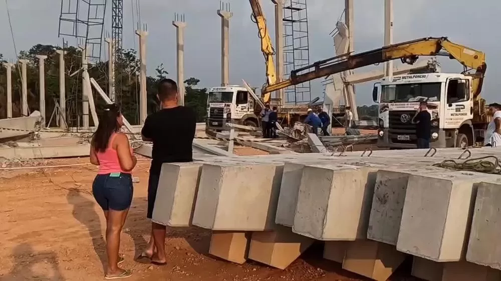 Obra que Desabou e Matou dois Trabalhadores em Ji-Paraná não tinha Engenheiro